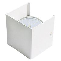 Светильник настенный бра прямоугольный Ecola 1xGX53 GX53-N51 Белый картинка 